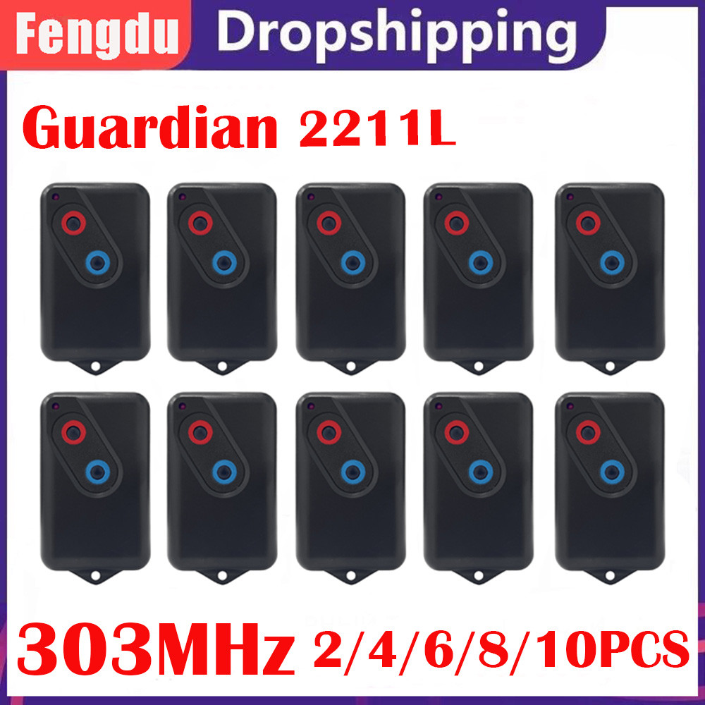 303Mhz Remote 2 Button Garage Door Remote 10PCS Transmitter Rolling Code Garage Door Remote With Key