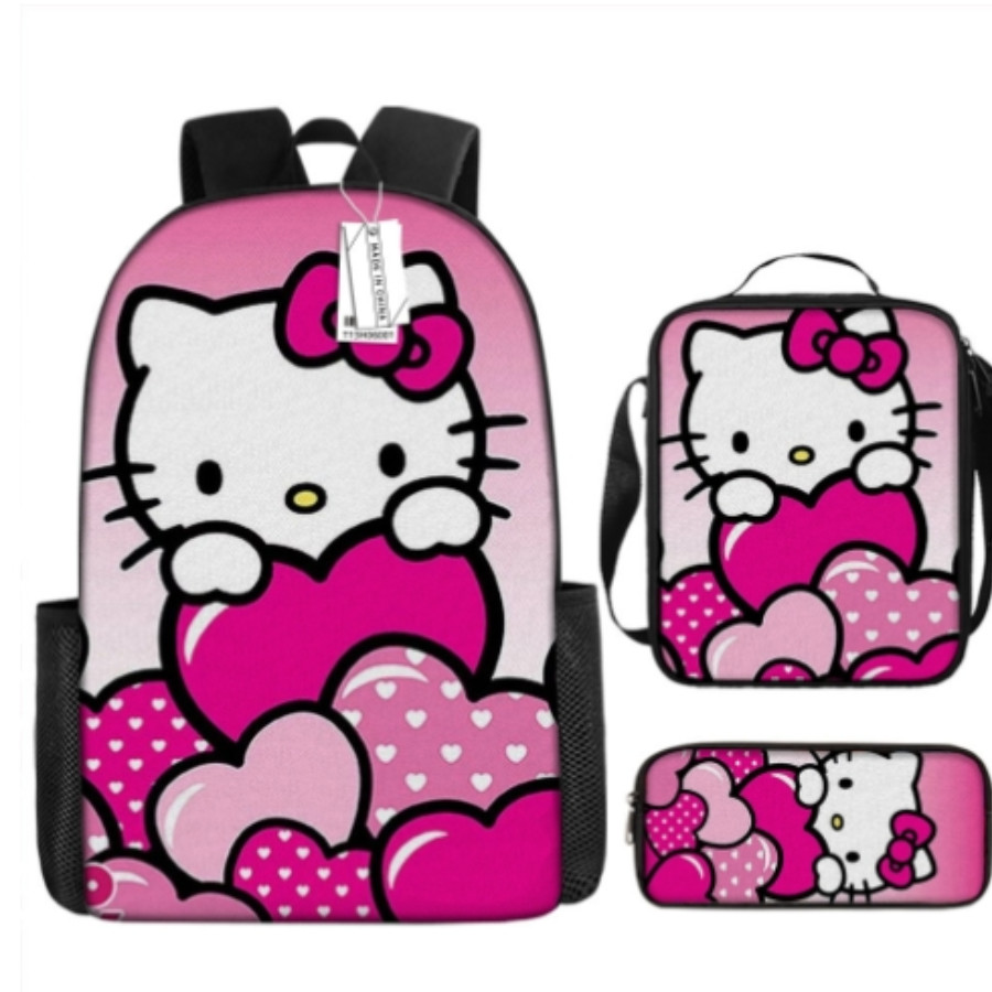 Kuromi Backpacks Teens Waterproof Bookbag for High School Girls Boys School Bag Anime Kawaii Cartoon