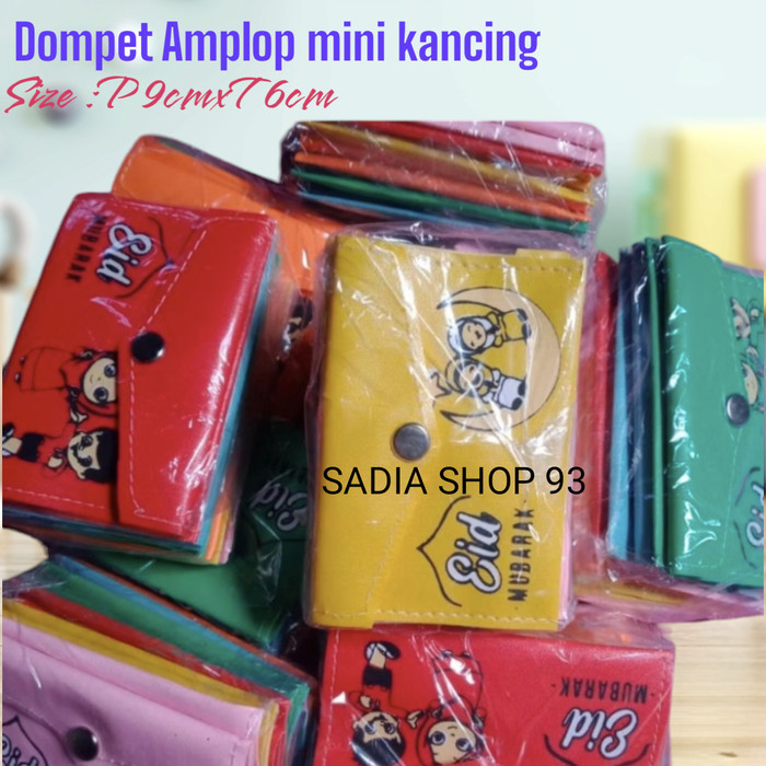

MUMPUNG PROMO (isi 72pcs) Dompet Angpao / Amplop Mini kancing Lebaran idul fitri Eid Mubarak Ukuran kecil TERLARIS