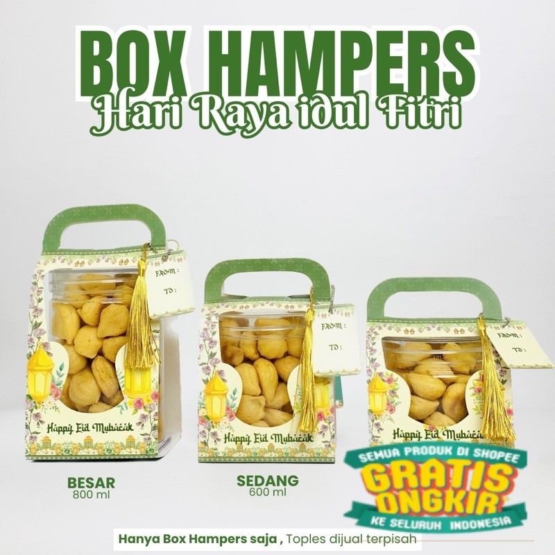 

[READY STOK ] Box Hampers Hari Raya | Box lebaran/ keluarga oleh oleh