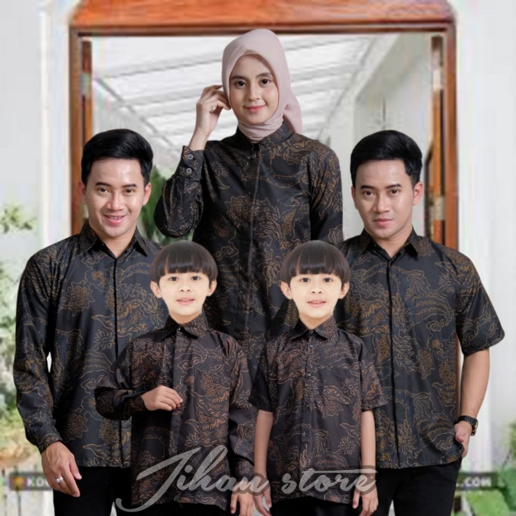 Batik Modern keren couple keluargaBatik Couple Keluarga Pasangan Suami Istri Dan Batik Anak Laki Lak