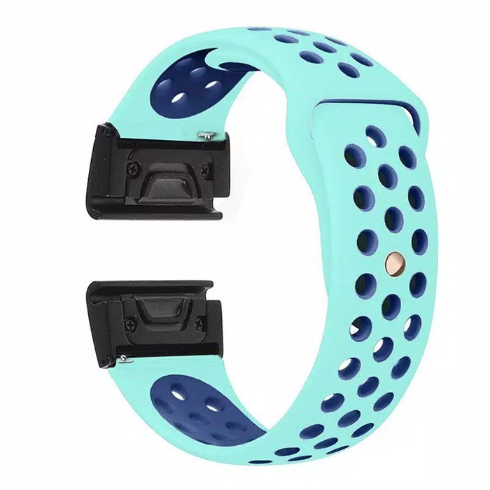 [N E W] STRAP MODEL SPORT UNTUK GARMIN FENIX 5X FENIX 6X - TOSCA BLUE, 26mm