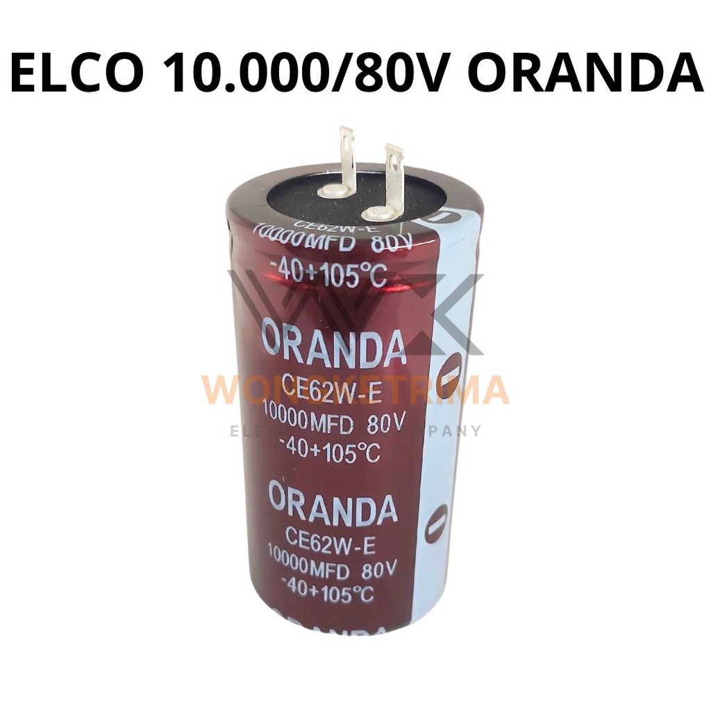 ELCO ORANDA 10000μF/80V 10.000 MICRO 80 VOLT 10000μF 80VOLT ORANDA
