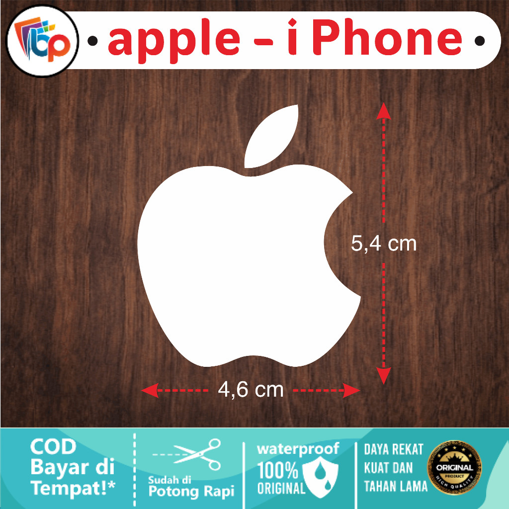 

Stiker Logo Apel Iphone I Phonecutting Untuk Laptop Kaca Belakang Mobil Body Motor Universal
