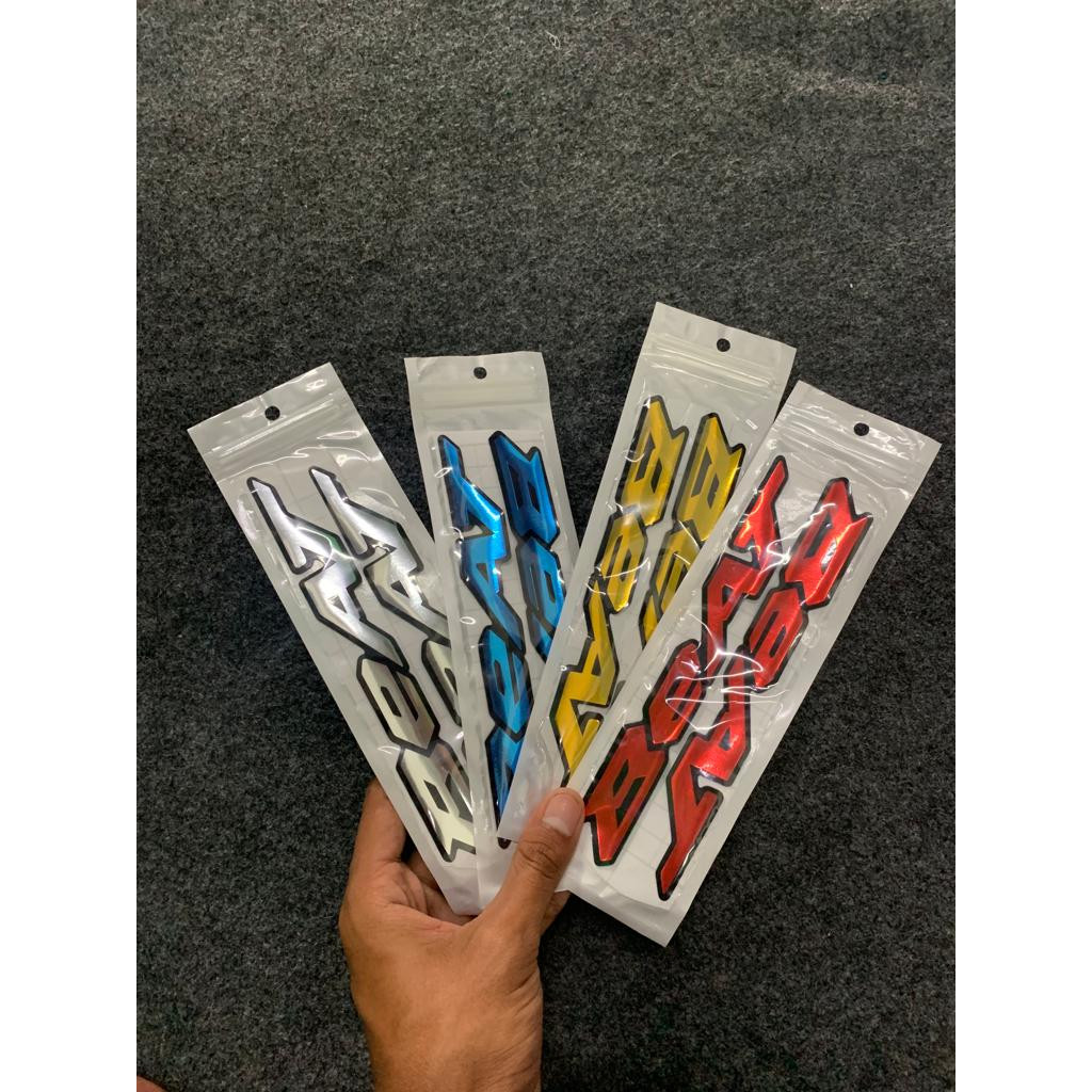 2 PCS EMBLEM BEAT STICKER TIMBUL STIKER MOTOR LOGO BEAT 3D TIMBUL LOGO 3D VARIASI BEAT TIMBUL AKSESO