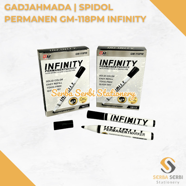 

GROSIR (1 BIJI) GADJAHMADA - SPIDOL PERMANEN / PERMANEN PEN MARKER GM-118PM INFINITY