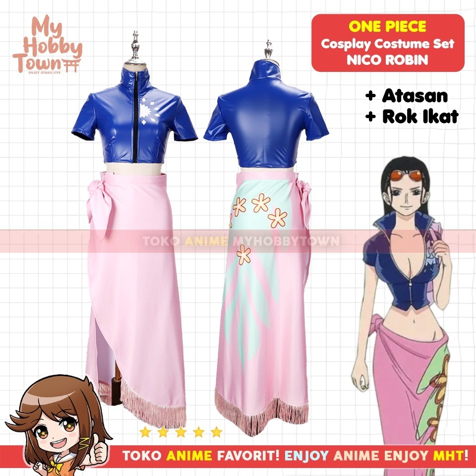 Kostum Cosplay One Piece Nico Robin Karakter Anime
