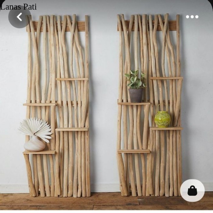 

Rak Serbaguna Dekorasi Hiasan Rumah Ranting kayu jati Asli XD3