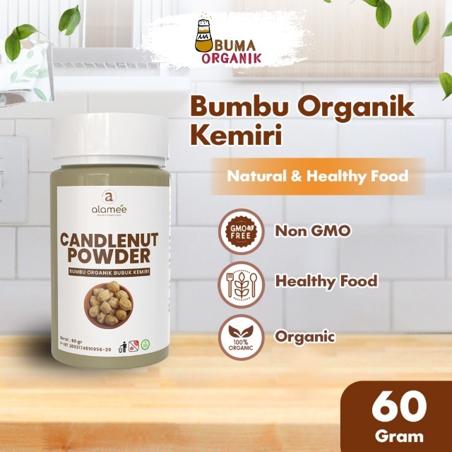 

ALAMEE Kemiri Bubuk Candlenut Powder Bumbu Dapur Organik Masak Murni Asli Tanpa Campuran BUMA