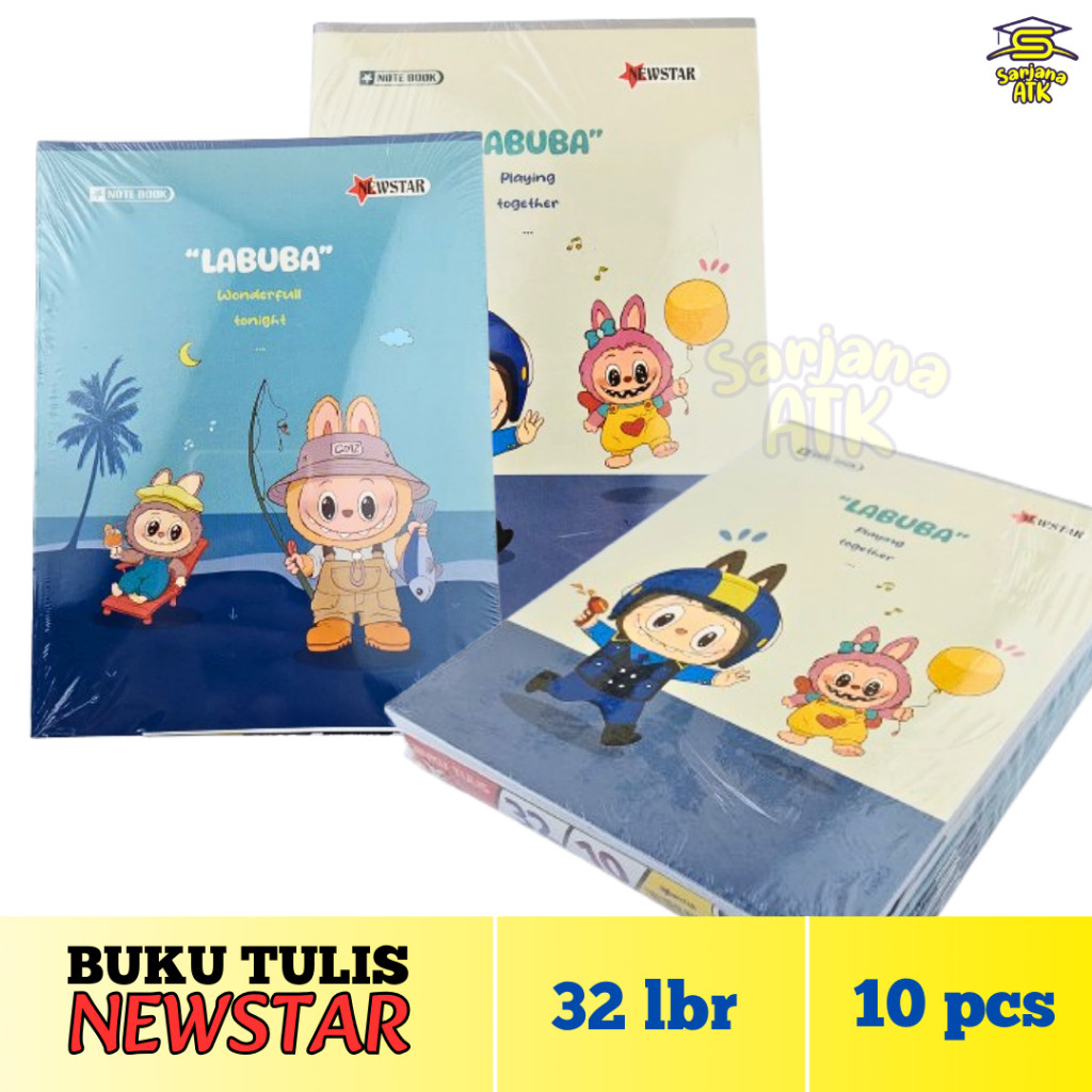 

(10 Pcs) Buku Tulis NEWSTAR / Buku Catatan / Buku Tulis Merk Newstar Isi 32 Lembar