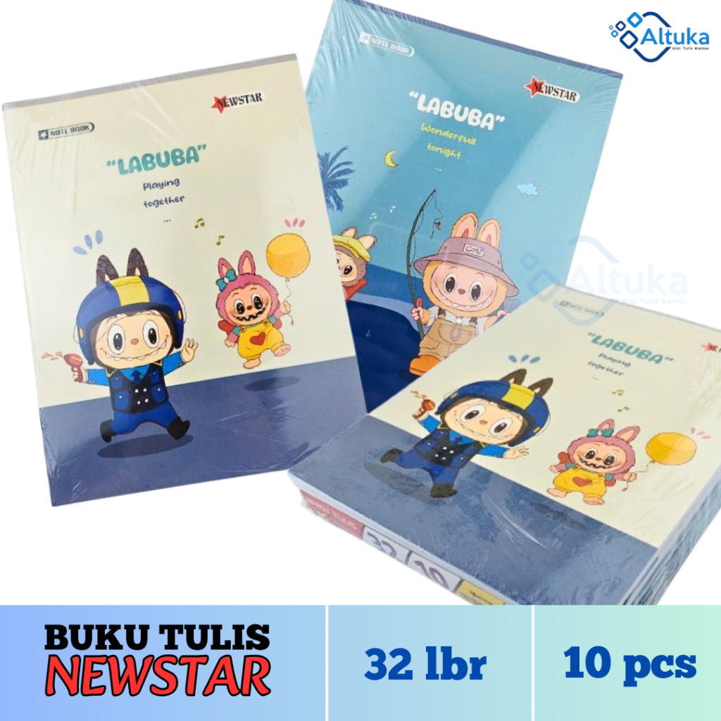 

(10 Pcs) Buku Tulis NEWSTAR / Buku Sekolah / Buku Tulis Merk Newstar Isi 32 Lembar