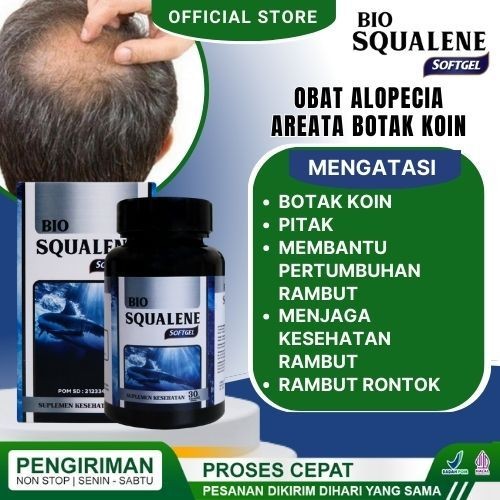 

Obat Herbal Rambut Rontok Bagian Tengah Kepala Alopecia Areata Rambut Pitak Vitamin Pelebat Rambut Bio Squalen Softegel