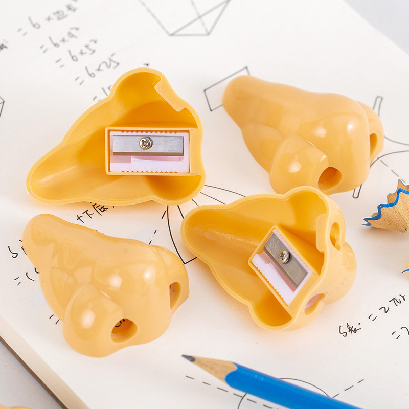 

7 Pcs Creative Nose Pencil Sharpener Funny Cartoon Plastic Hand Held Pencil Sharpeners Office Supplies School Student Stationery