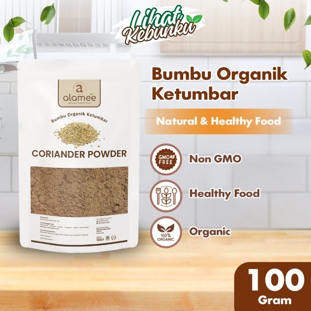 

ALAMEE Ketumbar Bubuk Organik Bumbu Dapur Instan Coriander Powder Murni Asli Tanpa Campuran 100gr LIHAT KEBUNKU