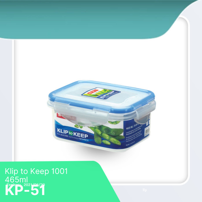 LION STAR Tempat Makan Klip to Keep 1001 (465ml) KP-51