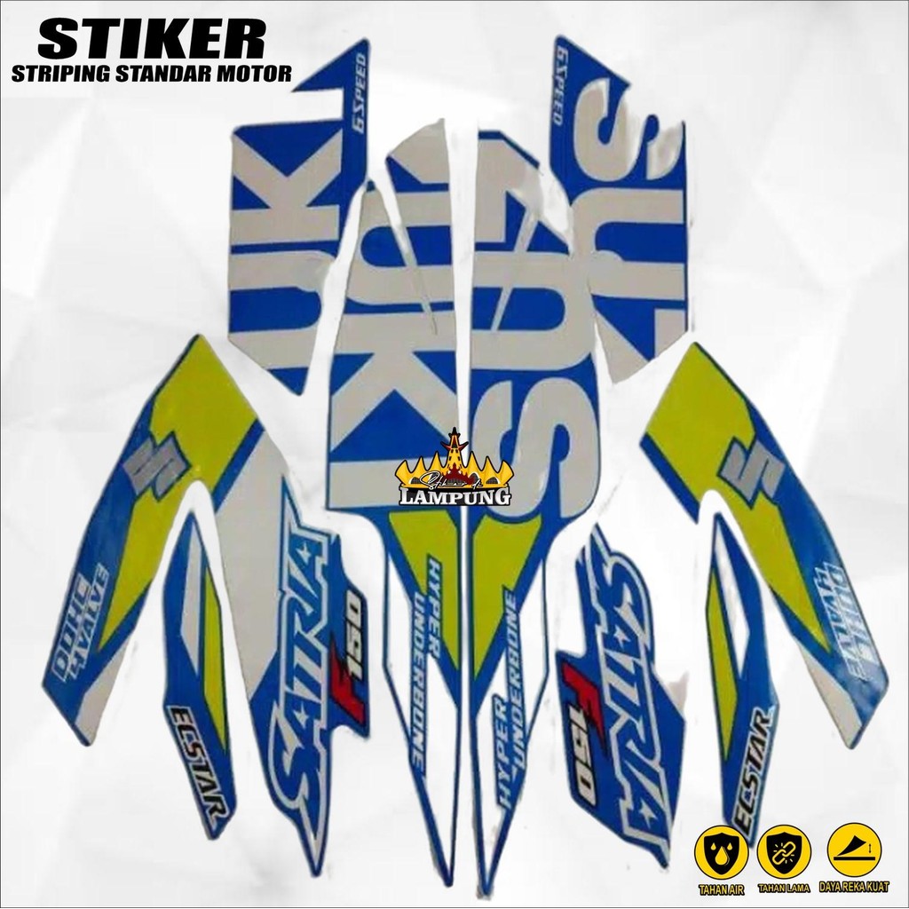 Striping Satria Fu Fi 2019 Injeksi Gp Series Biru