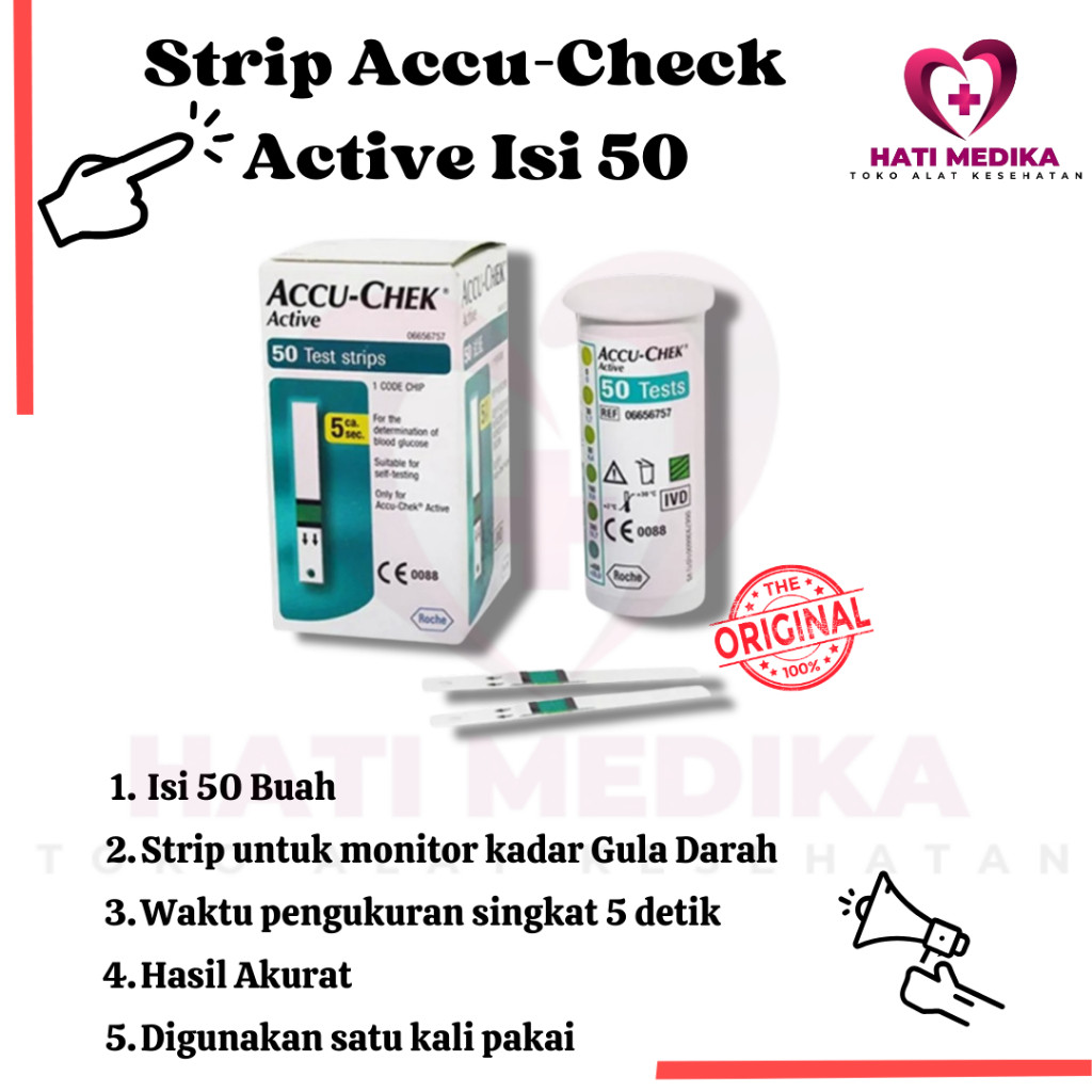 ACCU CHECK - Accu Check Active Strip | Strip Accu Check isi 50