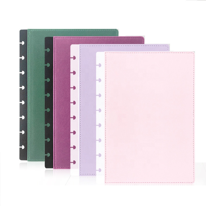 

A5 Notebook Covers Leather Cover for Disc Ring Binding Notebooks Planner Mushroom Hole Planner Binder Leather Journal Cover