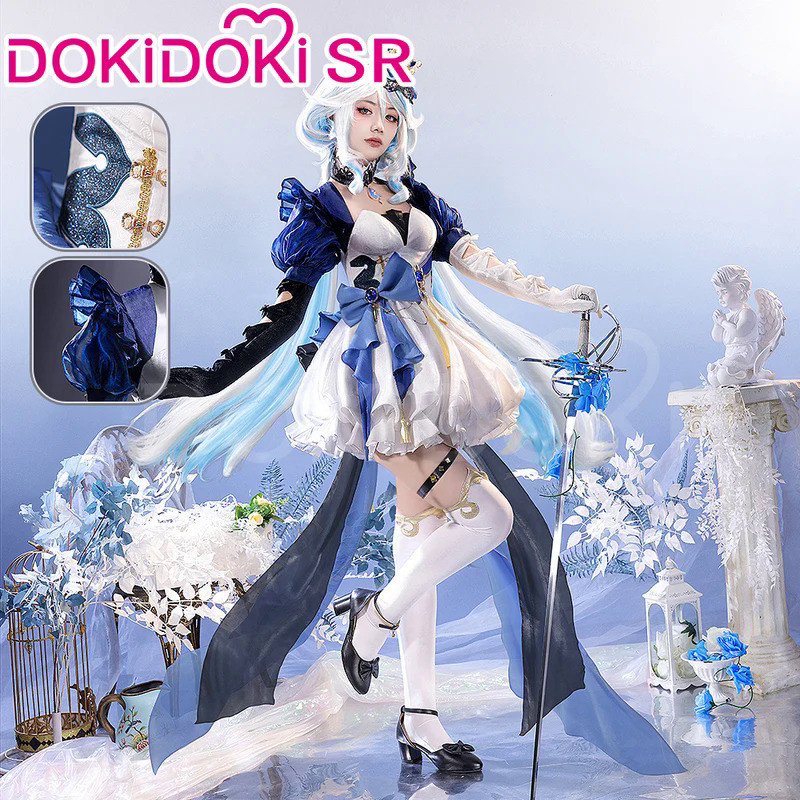 Furina Focalors Doujin Cosplay Costume Game Genshin Impact Fontaine Furina Alice Women Cute Doujin D