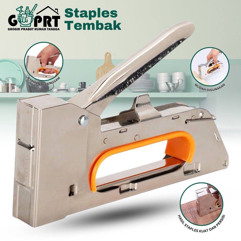 

Alat Staples Tembak Kertas Kayu Jok Motor Gun Tacker Steples Hekter Stapler Tembak Guntacker