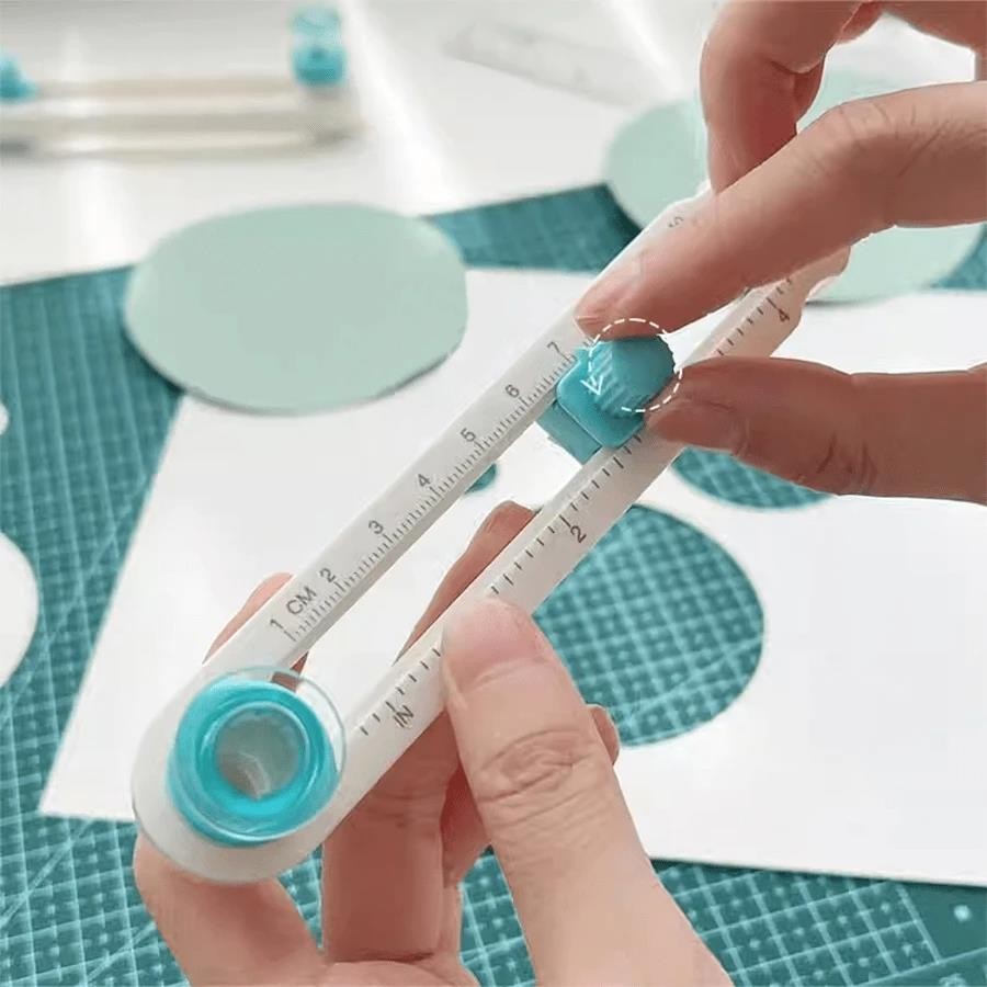

360° Adjustable Circle Cutter - Precision Scrapbooking Tool for Perfect Circular Paper Cuts - Ideal for Craft Enthusiasts
