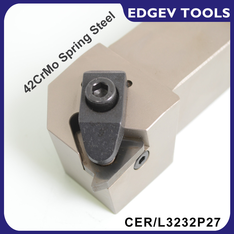CER3232P27 External Threading Turning Tool Holder Cutting Tools Lathe Thread Cutter For 27ER Carbide