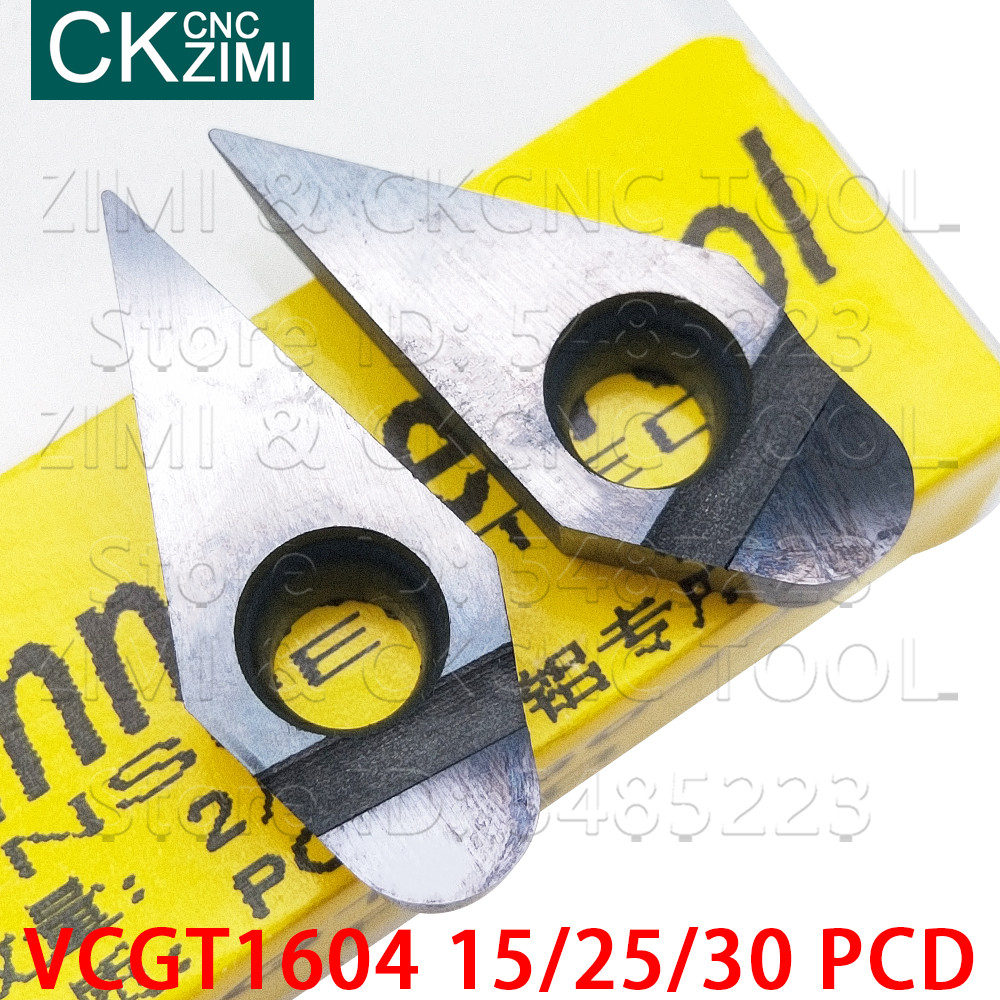 VCGT160415 PCD VCGT160425 PCD VCGT160430 PCD insert Diamond blade CNC Turning Metal lathe tool VCGT 