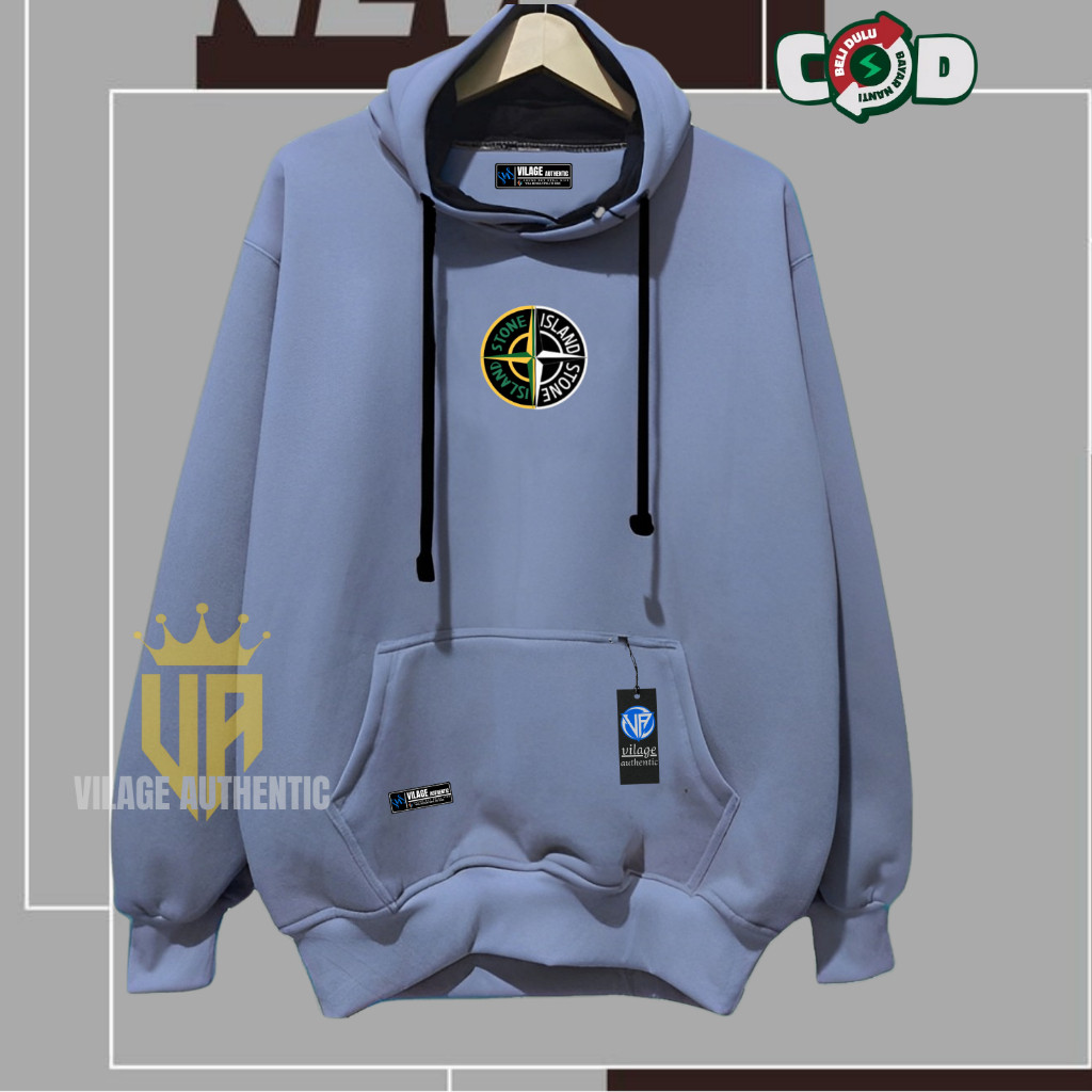 Promo Hoodie Sweater Pria Terlaris Original Hudie Terbaru Hudi Stone Island Hodie Cowok Cewek Tebal 