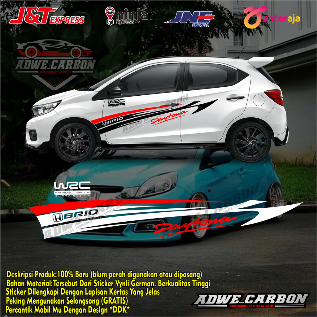 stiker mobil HONDA ALL NEW BRIO stiker mobil brio sticker brio stya sticker all new brio satya