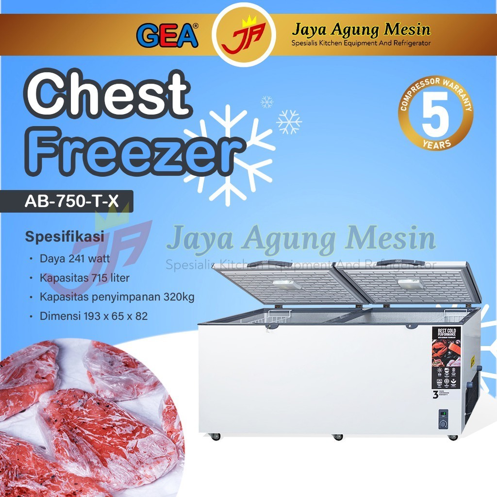 Chest Freezer Gea AB-750/Freezer gea AB-750TX/Freezer box 750 liter