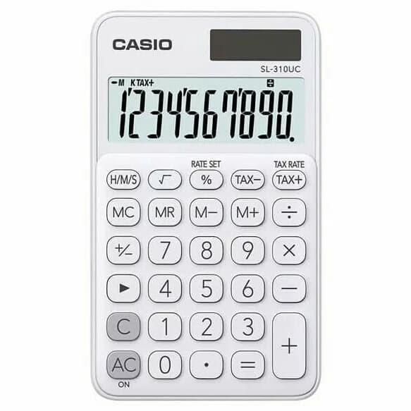 

Casio Kalkulator Colorful Calculator SL 310 UC Green - Biru Muda