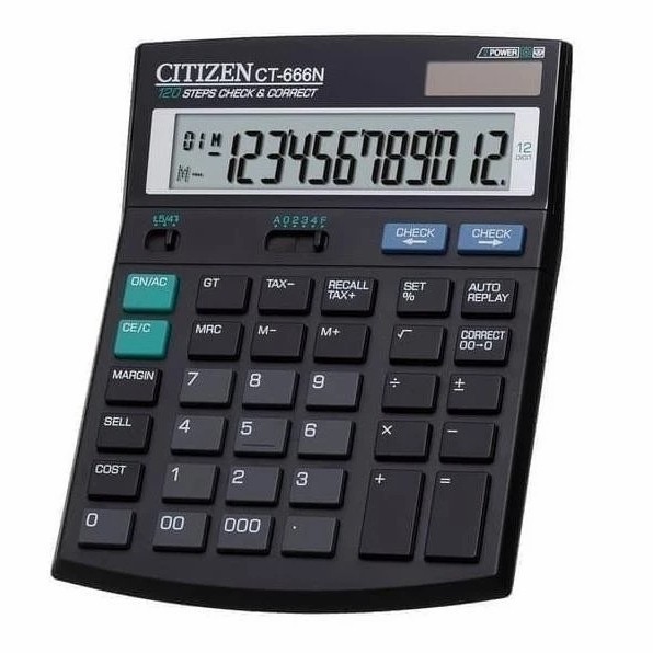 

Kalkulator Citizen CT 666N - Kalkulator 12 Digit - Kalkulator Besar