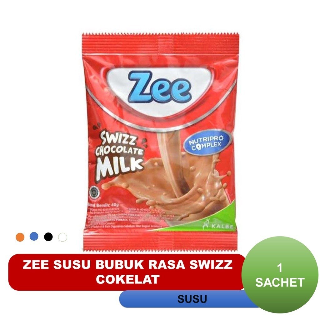 

Zee Susu Bubuk Rasa Swizz Cokelat 1 Scht @ 40 gr