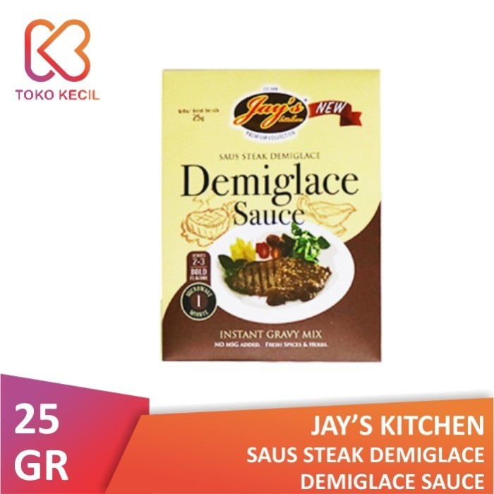 

Jay's Kitchen Demiglace Sauce 25 gr - Saus Steak Demiglace