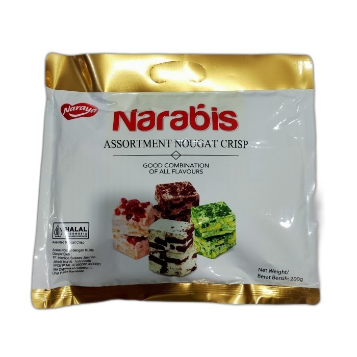 

NARABIS nougat 200 gram/narabis nougat crisp 200gr