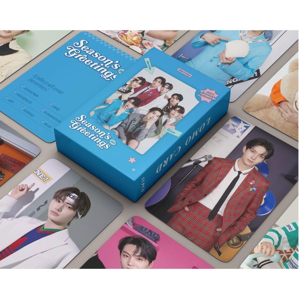 

[55pcs] PACK PHOTOCARD ENHYPEN SEASON GREETING 2023 ALBUM LOMO CARD PHOTO CARD KPOP LOMOCARD ENGENE