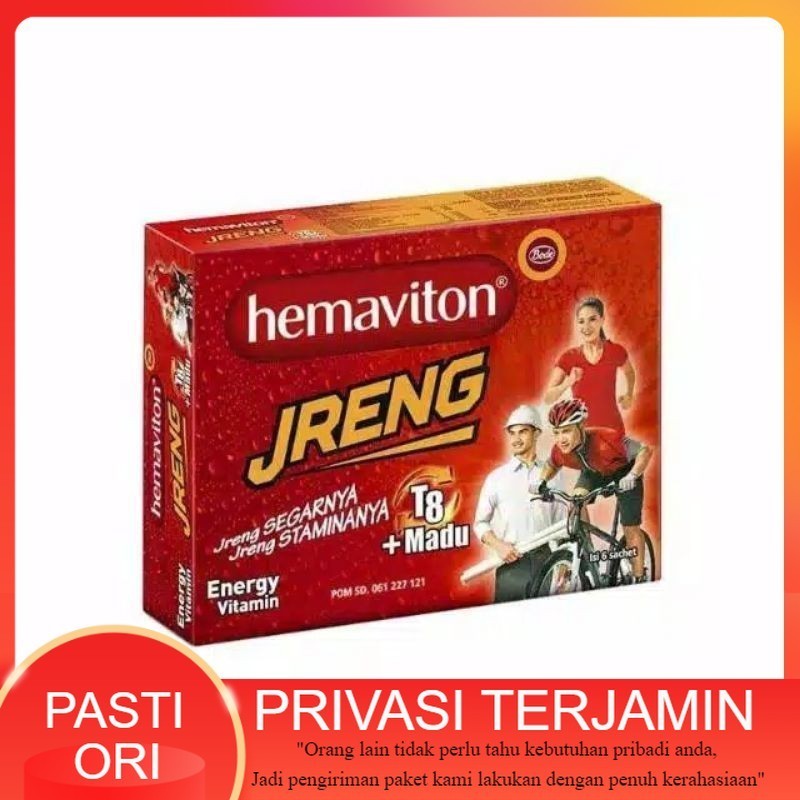 

Hemaviton Jreng + Madu 1 Box isi 10 Sachet