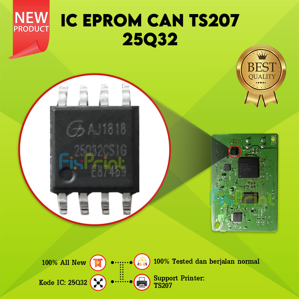 IC Eprom Eeprom Printer Canon TS207 IC Resetter Reset Counter TS 207