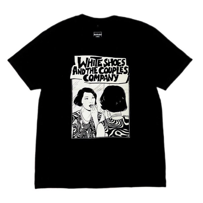Tshirt WHITE SHOES AND THE COUPLES COMPANY Black Cotton combad 24s katun tebal lembut adem nyaman ka