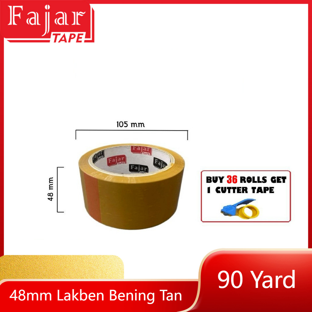 

Lakban Cokelat / Brown / 48 mm x 90 Yard (Full Meter)