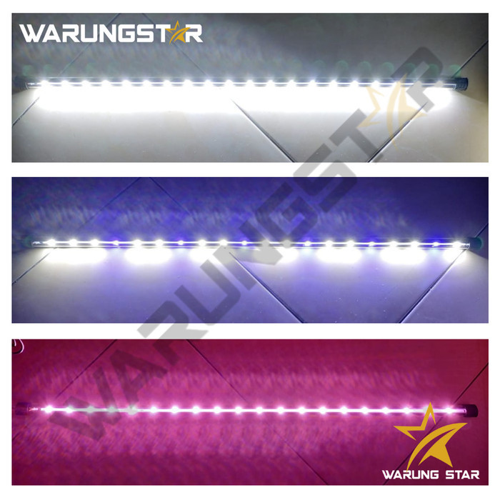 ✨LARIS✨ -LAMPU LED CELUP 100 CM 9 WATT NIKITA / LAMPU CELUP AQUARIUM 100 CM - Putih Biru