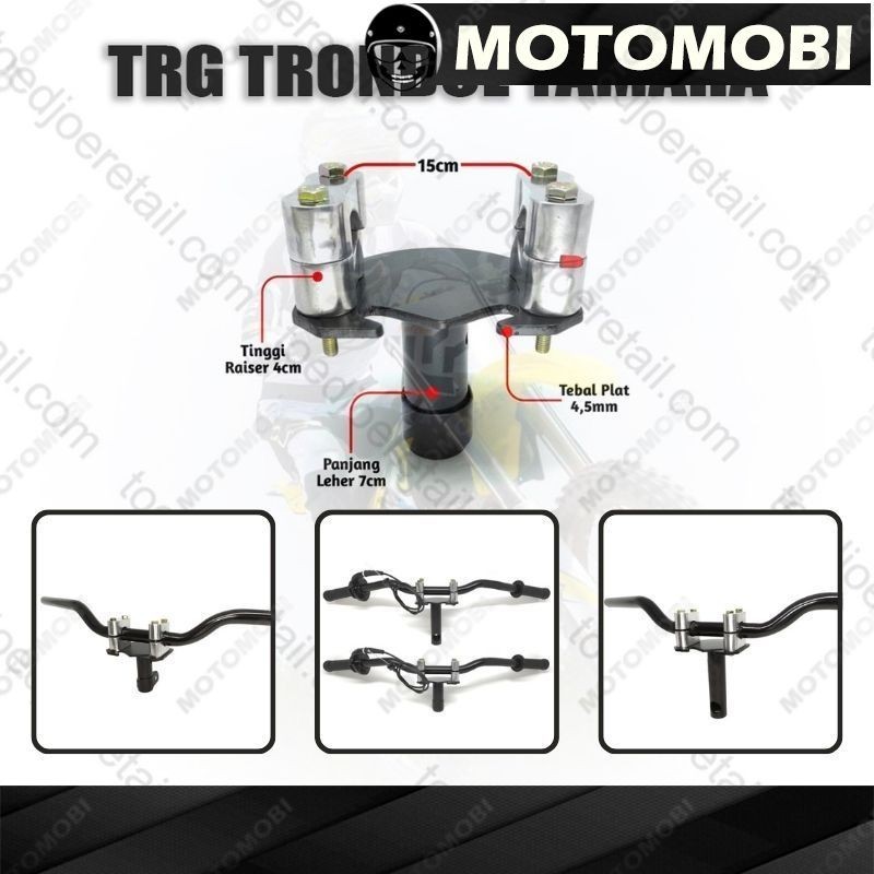 TRG Dudukan stang stir motor matic bebek yamaha mio xeon xride filano jupiter fizr stang trondol Var