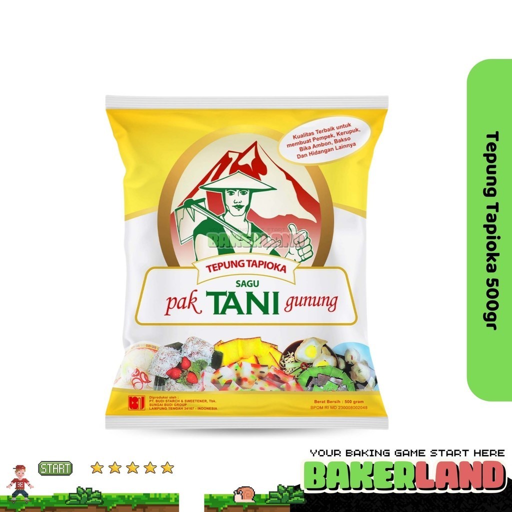 

Tepung Tapioka Cap Pak Tani Gunung 500gr / Tepung Tapioka