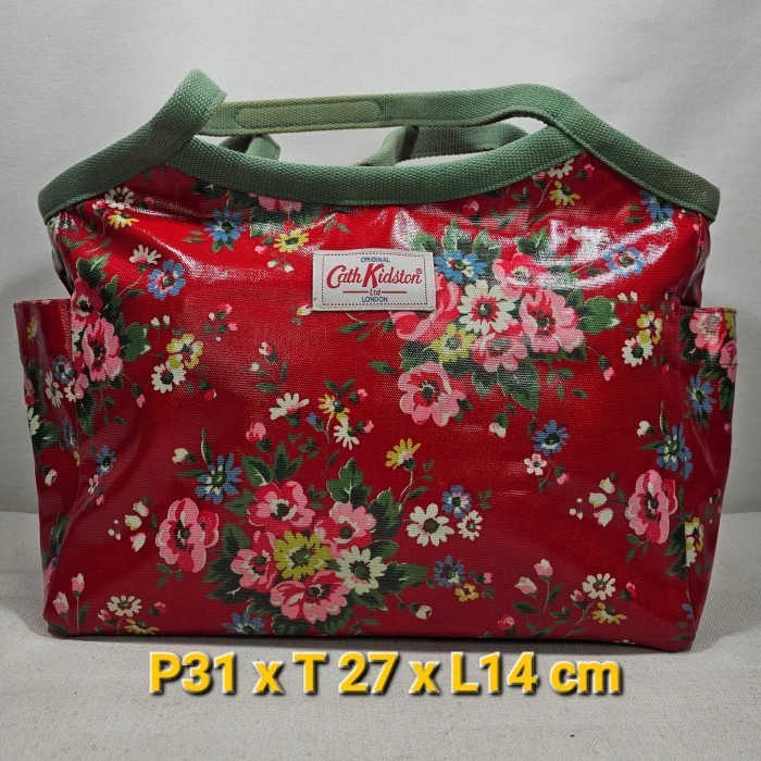 Cath Kidston London Authentic Original tote hand bag premium series with genuine leather handle tas 