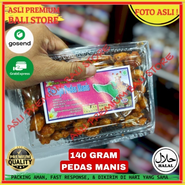 

OLEH OLEH MAKANAN CEMILAN CAMILAN SNACK KULINER KHAS ASLI ORI ORIGINAL BALI MELINJO BELINJO PEDAS MANIS 140 GRAM GR