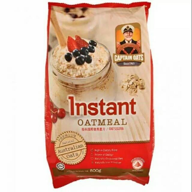 

CAPTAIN OATS INSTANT OATMEAL CEREAL SEREAL 800GR MERAH