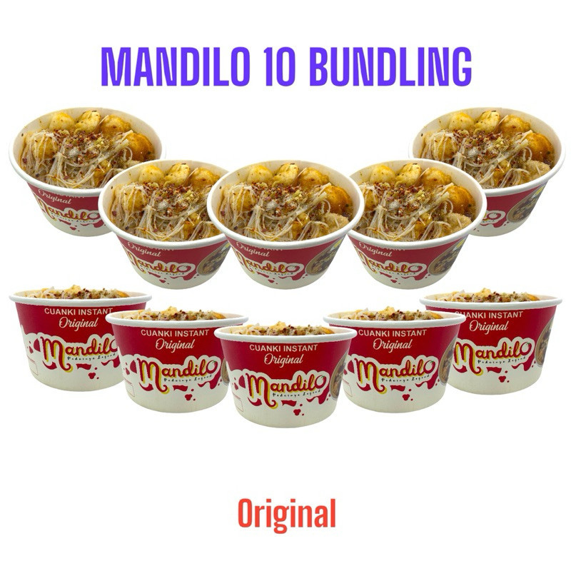 

Mandilo Bundling 10 Pcs - Cuanki Instant | Rasa Original | Cuankie Siap Saji