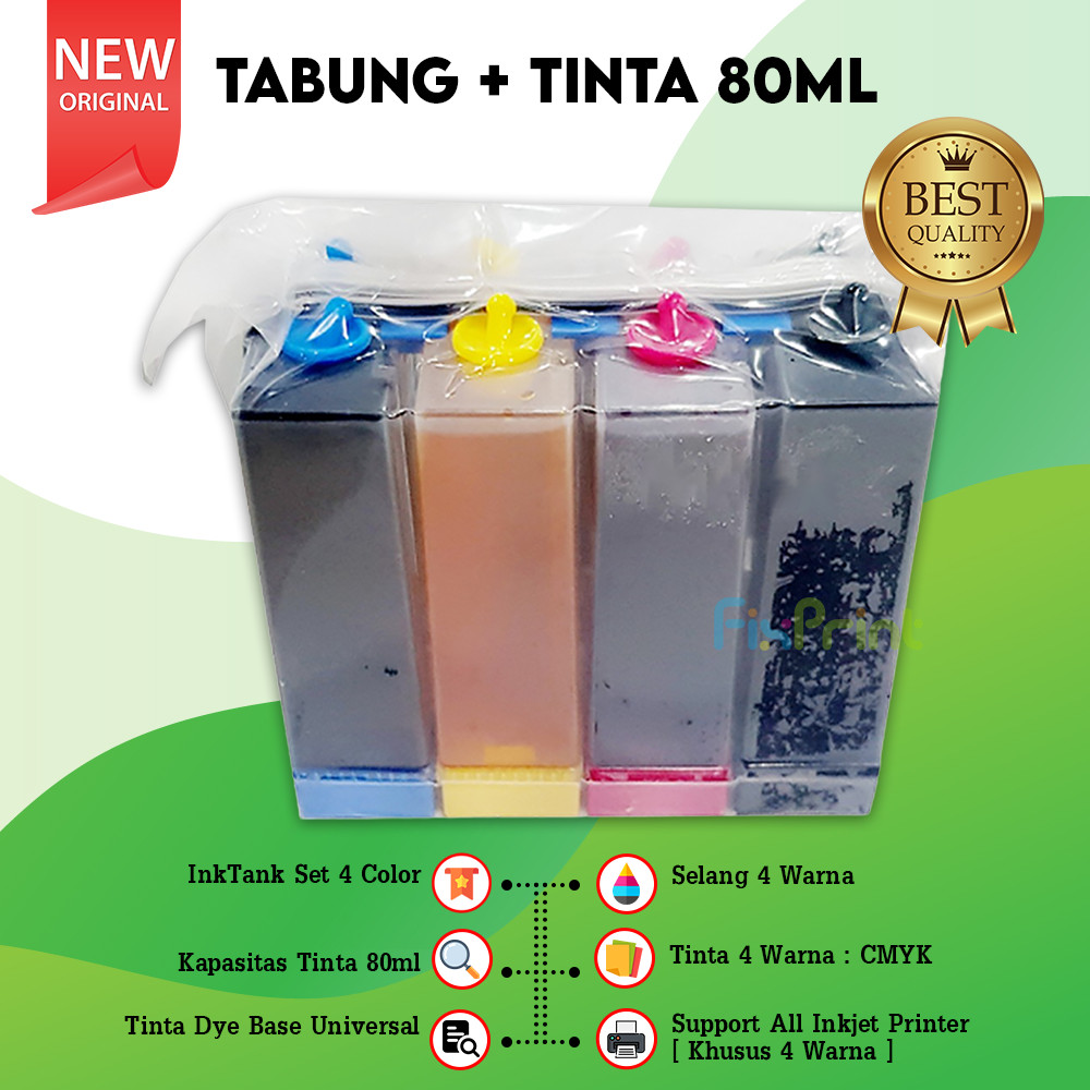 Tabung Tinta Infus Printer Canon MG2570s E470 E477 E480 E4270 E410