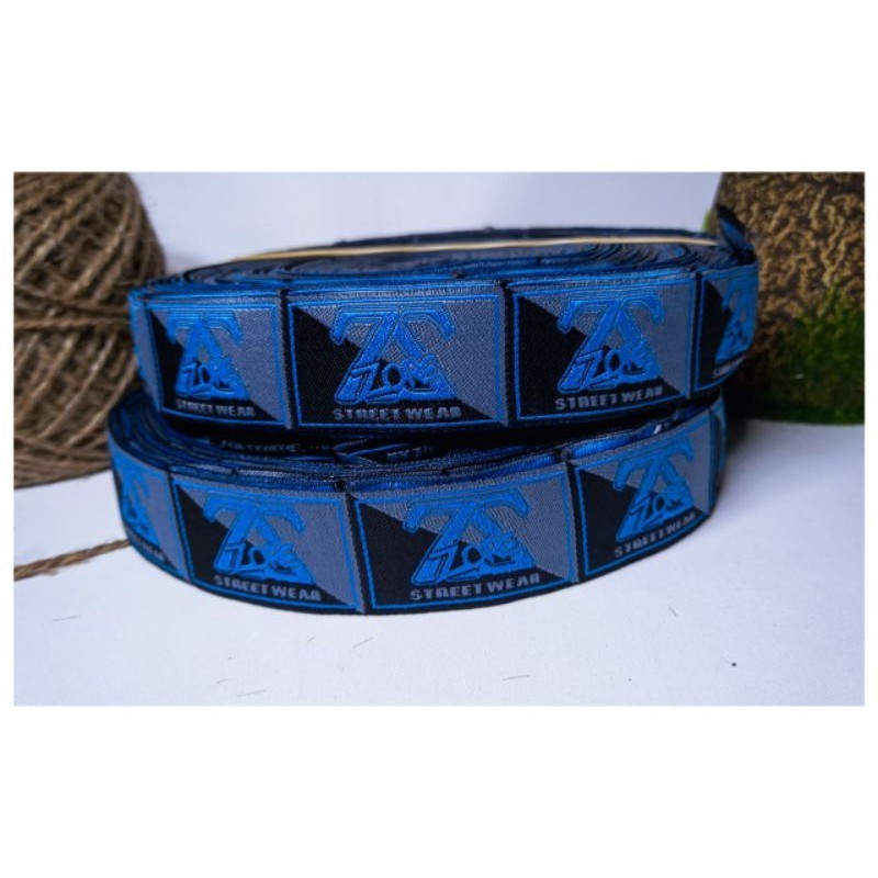 

label woven 3,5x8 cm 3 warna/label baju/label produk/label fashion