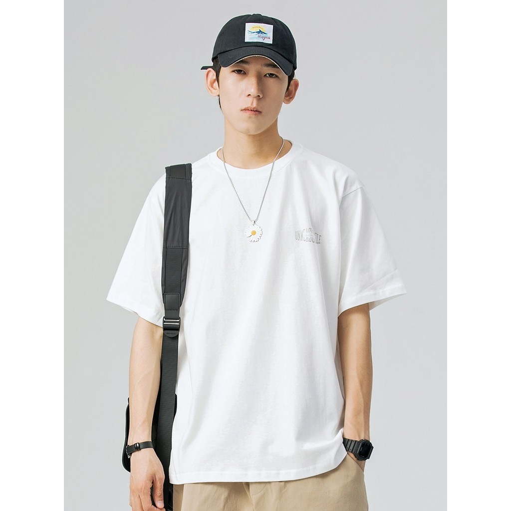 NARTALIY original fashion brand summer cotton short sleeve T-shirt men's loose casual short tee tren